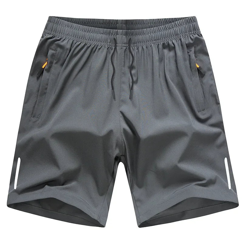 Shorts d'été pour hommes en soie glacée, pour la course, la gym, le sport, séchage rapide, respirants, de plage, décontractés, frais
