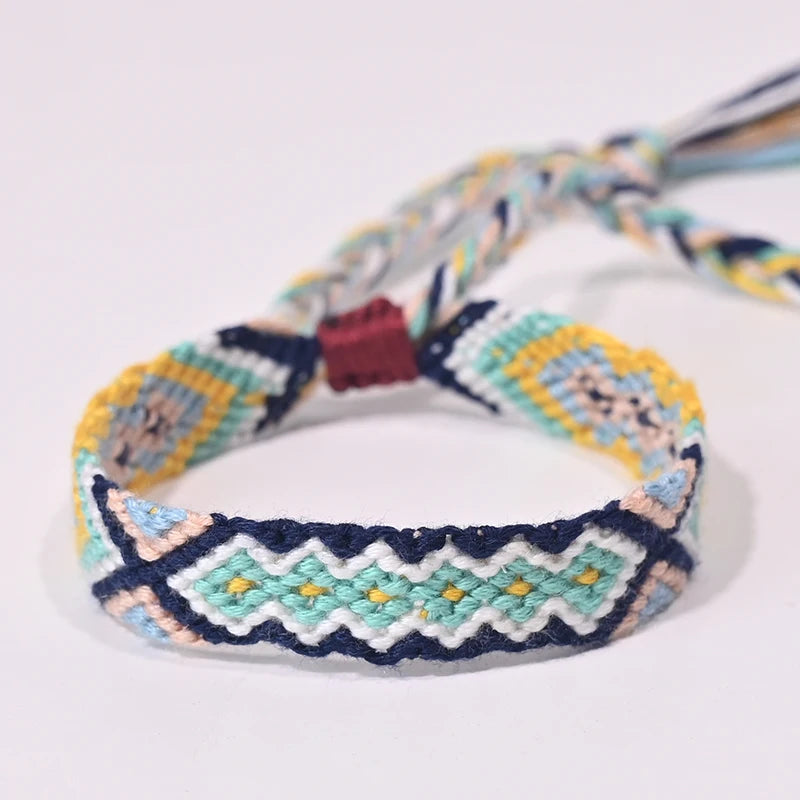 Bracelet d'amitié bohème tressé en corde pour femmes, style plage d'été, bijoux ethniques Nibir