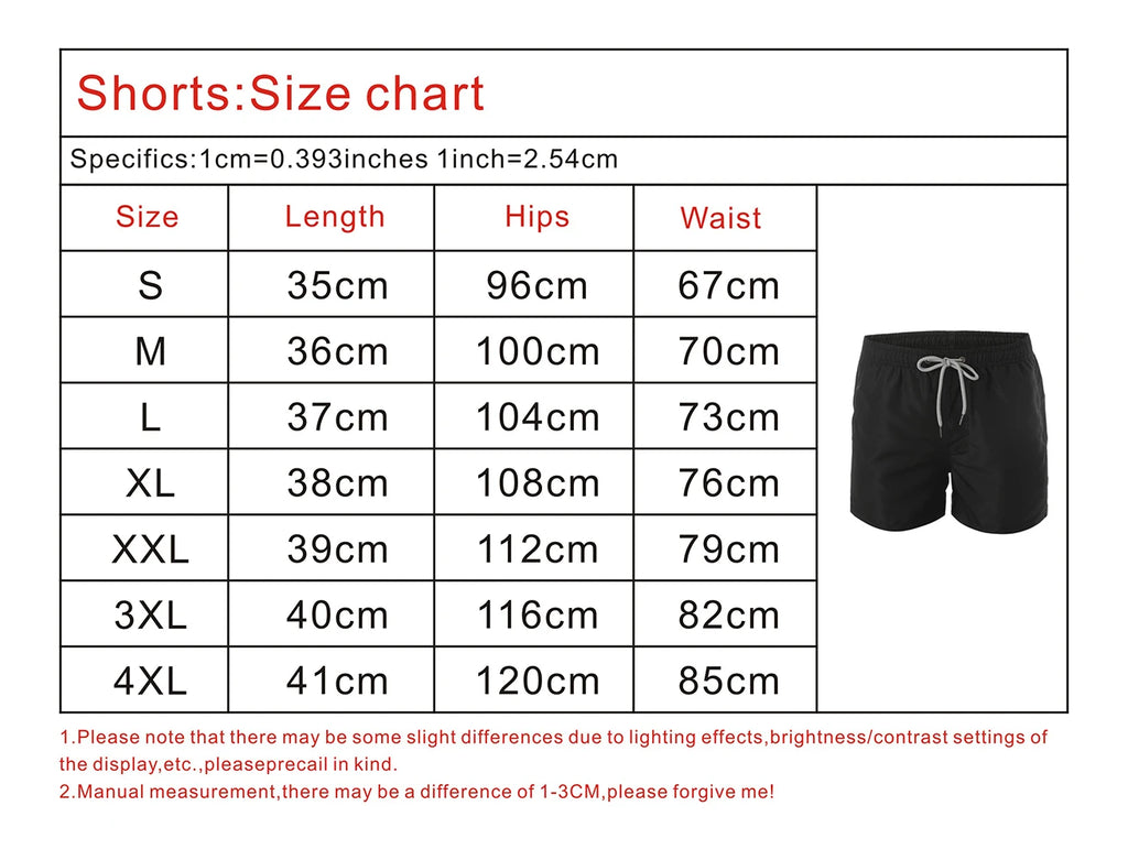 Shorts de sport d'été 2024 pour hommes - Shorts de fitness pour hommes - Maillot de bain - Shorts de plage - Shorts de bain de course pour hommes