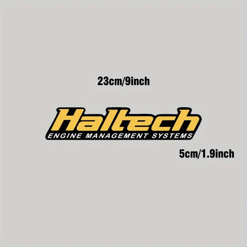 1 autocollant tendance de la marque Haltech, design accrocheur pour la personnalisation de véhicules, parfait pour les passionnés de tuning