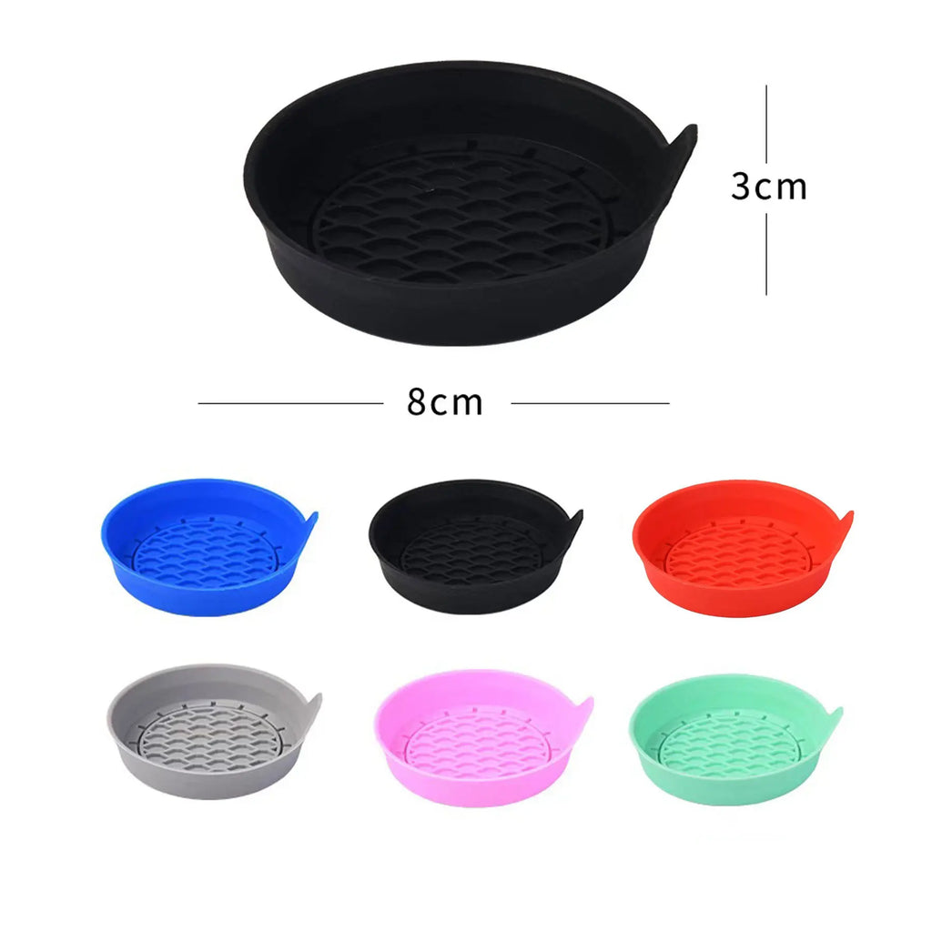 Sous-verre de voiture en silicone souple de 8 cm de diamètre, porte-gobelet antidérapant, étanche, antidérapant et anti-déversement, accessoires intérieurs automobiles universels.