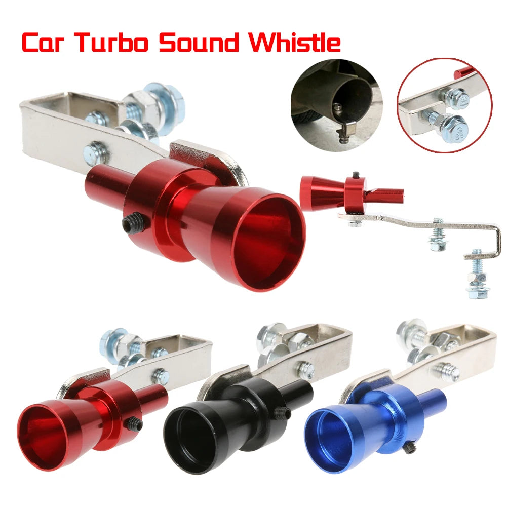 Sifflet de son turbo universel pour voiture, silencieux d'échappement multifonctionnel pour accessoires de pièces de rechange automobile