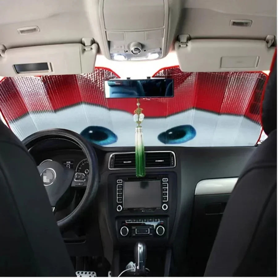 Protection Solaire Voiture 4 Couleurs Pare-soleil Chauffant pour Pare-brise Couverture de Vitre de Voiture Pare-soleil Voiture Visière Auto Housse de Voiture