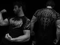 Men's Compression Sports Shirt Tee Gothic Lightning Print GYM Fitness Top Summer Quick Dry Breathable Bodybuilding T-shirt