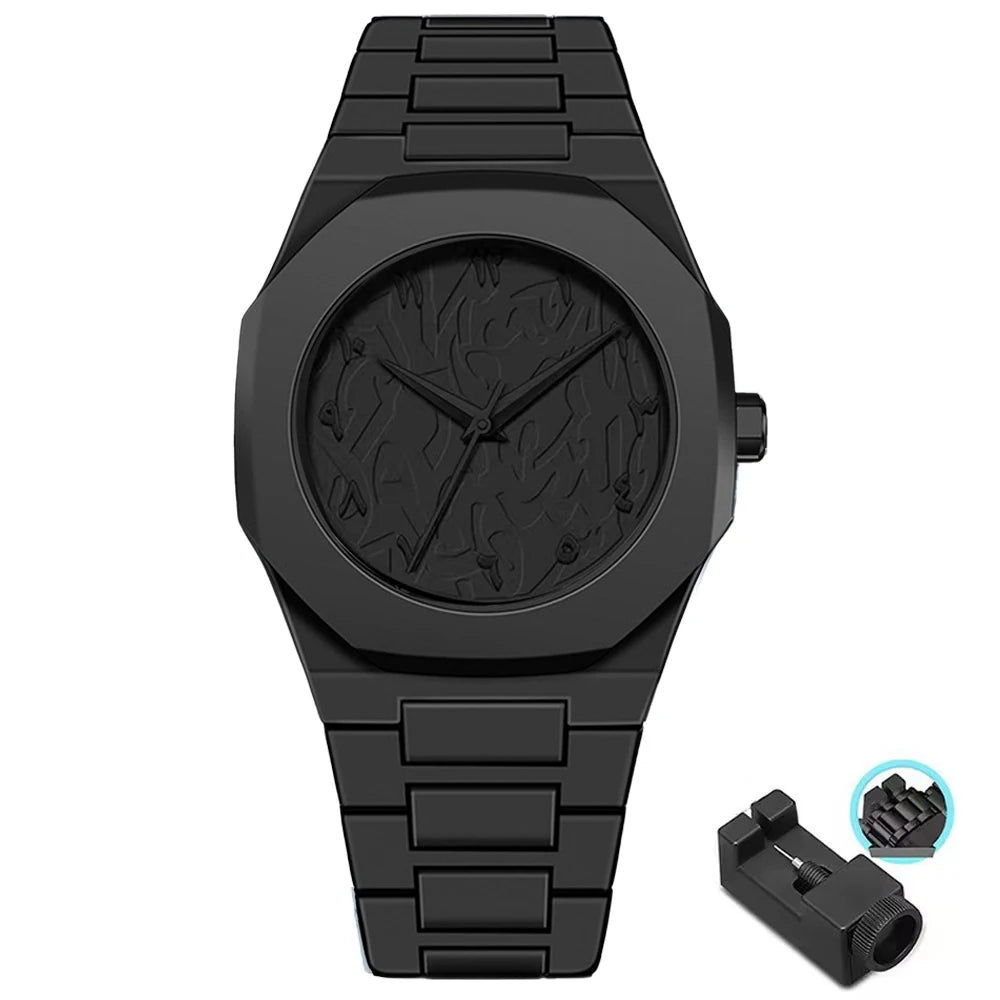 Montre à quartz simple pour hommes Fashion 2025, bracelet PC décontracté, montres étanches pour hommes