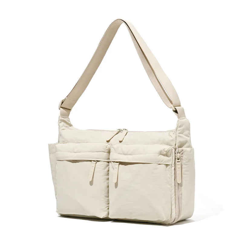 Sacs à bandoulière décontractés multi-poches pour femmes, sac à bandoulière en nylon tendance, grands sacs à main pour femmes, sac de voyage et de courses