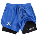 New Summer Men's Padel Sports Loose Casual Breathable Shorts Gym Quick Drying Fashion Badminton Pants Running Sportswear Short