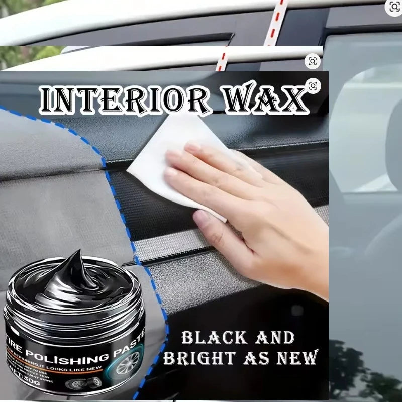 Black Plastics Renovator and Leather Restorer Auto Interior Repair Plastics Restore Car Interior Cleaner Scratch Repair