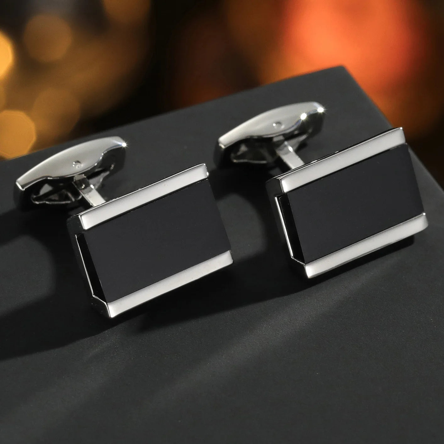Nouveaux Boutons de Manchette Pour Hommes Carrés Ronds Chemise d'Affaires Boutons de Manchette Cadeaux pour Invités de Mariage Meilleur Cadeau pour Mari Bijoux