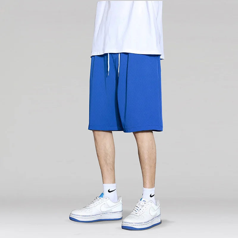 Shorts d'été décontractés grande taille pour hommes, pantalon de plage, sport, course, short droit, pantalon de survêtement fin, short décontracté ample