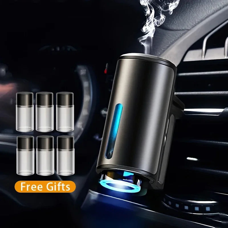 معطر جو السيارة الكهربائي موزع عطر السيارة التلقائي موزع الزيت العطري لفتحة تهوية السيارة مرطب هواء بخاخ معطر للروائح العلاجية
