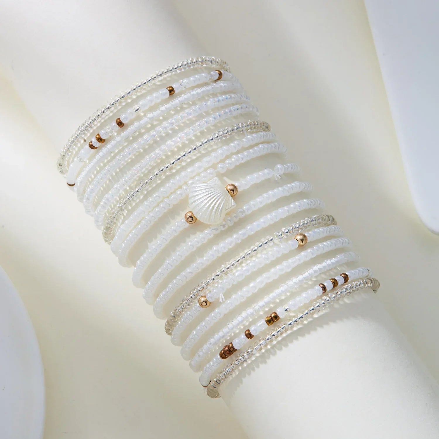 17/10 pièces/lot Bracelets élastiques à perles Perles de riz colorées Bohèmes Chaîne de bracelets Filles Été Plage Fête Vacances Bijoux