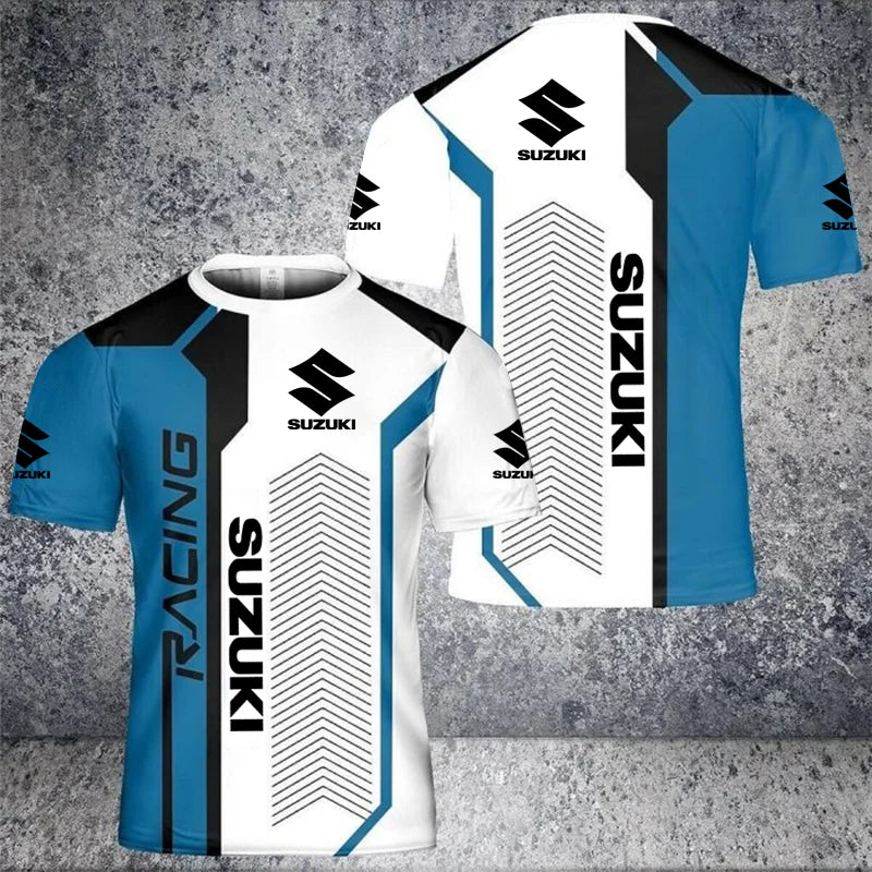 T-shirt homme Suzuki Motorcycle 3D Print Nouveauté Été Quotidien Extérieur Sports Fitness Fête Séchage rapide Respirant Décontracté Manches courtes