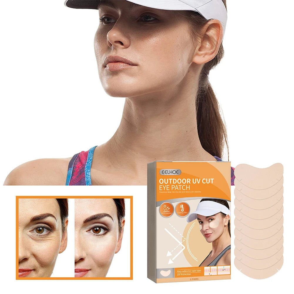 Patch oculaire anti-UV pour l'extérieur, écran solaire pour le nez, masque écran solaire apaisant, protection solaire pour le visage, anti-soleil pour les soins de la peau
