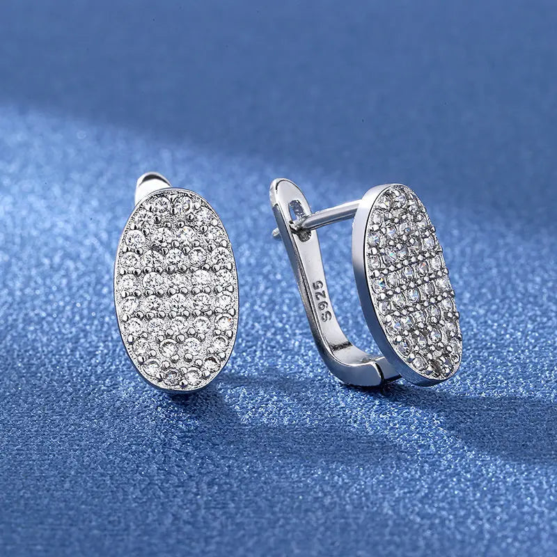 Boucles d'oreilles en argent sterling 925 Bijoux de haute qualité Rétro Motif simple Zircon violet blanc Boucles d'oreilles Meilleures ventes