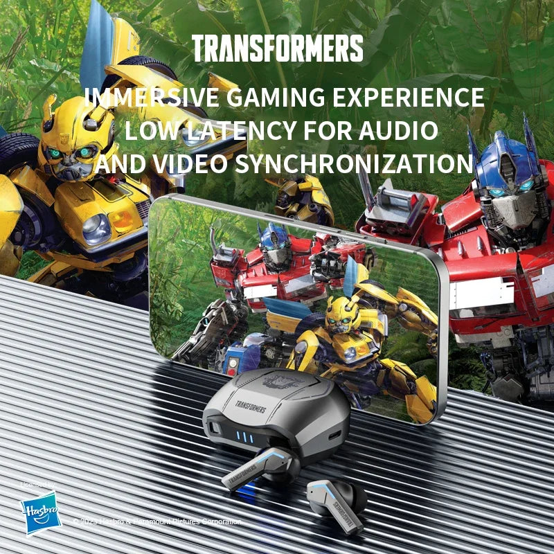 Transformers TF-T06 Bluetooth 5.3 Headset Dual Mode Noise Reduction Earphone for Video Game HIFI Earbuds Stable Connection