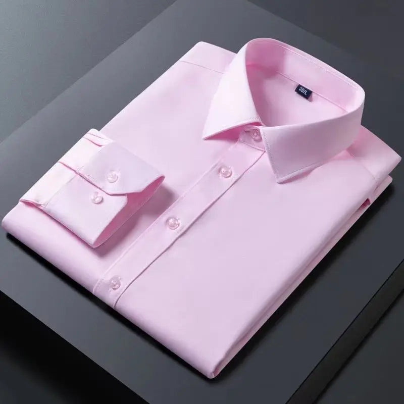 Chemise homme manches longues stretch professionnelle unie et fine