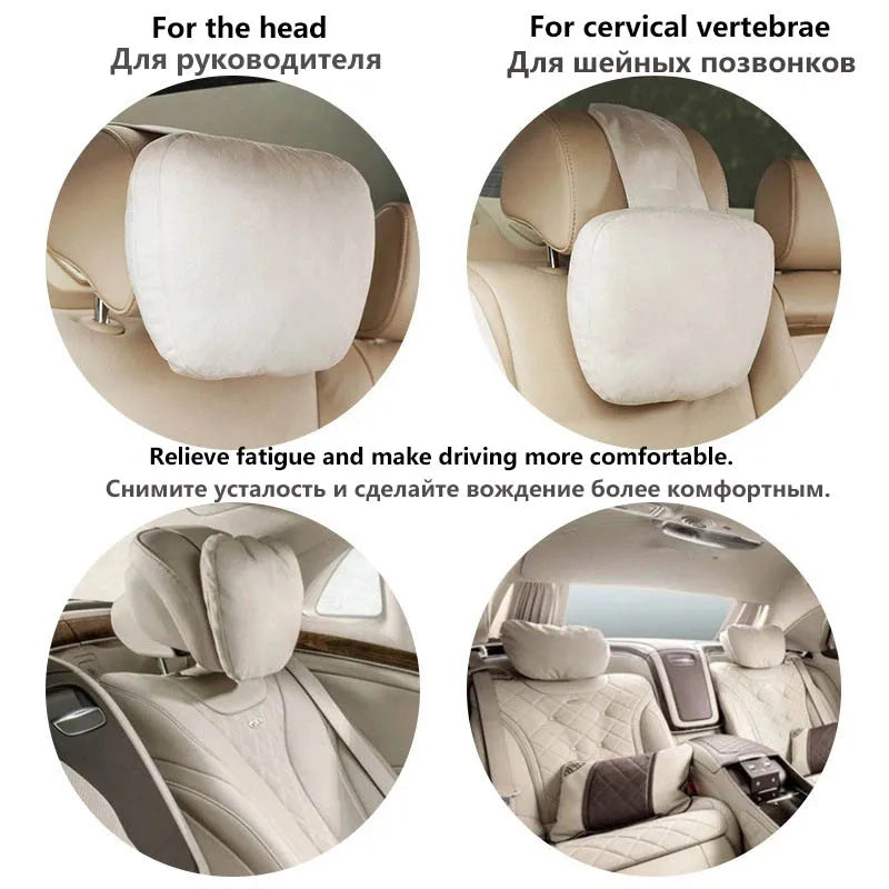 Appuie-tête de voiture pour le cou, le meilleur siège pour Mercedes-Benz Maybach Classe S, coussin de soutien cervical de voiture doux, universel et réglable