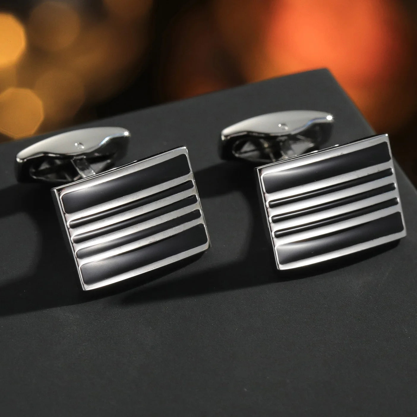 Nouveaux Boutons de Manchette Pour Hommes Carrés Ronds Chemise d'Affaires Boutons de Manchette Cadeaux pour Invités de Mariage Meilleur Cadeau pour Mari Bijoux
