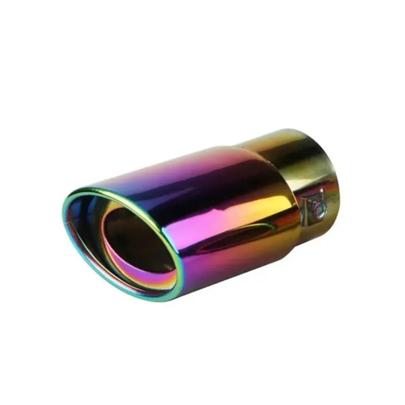 Embout d'échappement rond universel chromé pour voiture, embout de silencieux rond arrière, tuyau d'échappement de voiture, silencieux en acier inoxydable