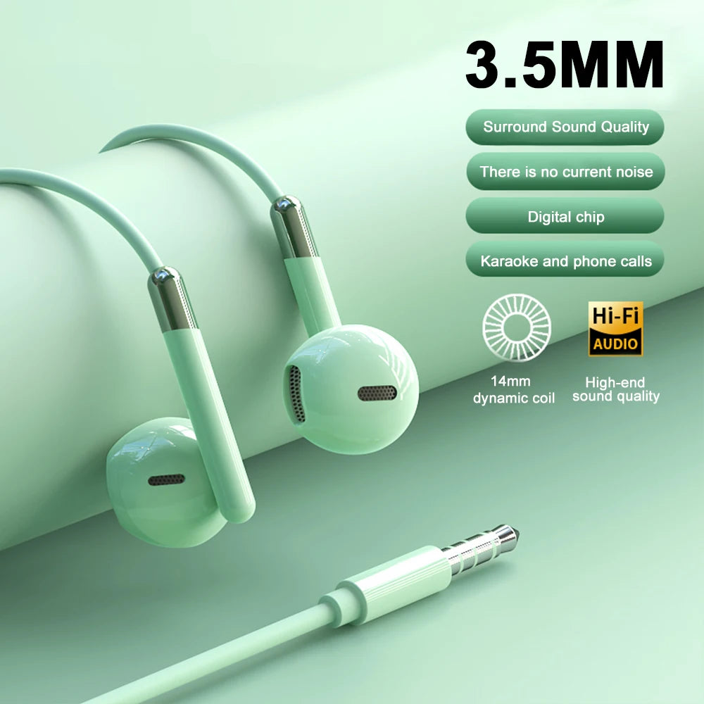 Écouteurs filaires Type C Son surround stéréo HiFi Écouteurs 3,5 mm Casque de musique USB C pour Samsung Galaxy S24 S23 S22 iPhone 16