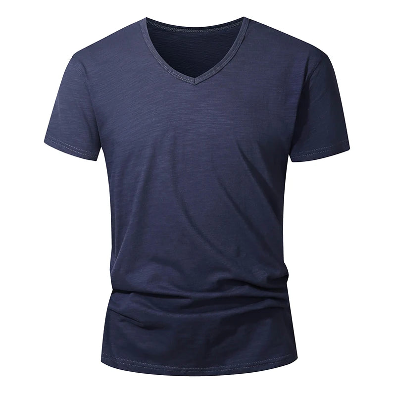 T-shirt homme 100% Coton Été Manches Courtes Hauts Tee Noir Blanc Vêtements Homme Doux Haute Qualité T-shirt Homme Décontracté