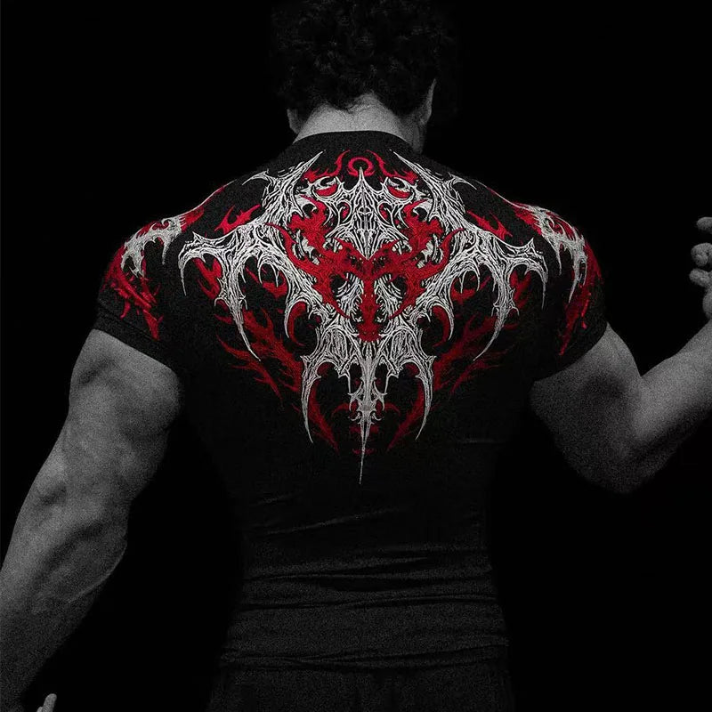 T-shirt de compression de sport pour homme 2026, séchage rapide, musculation, haut de sport extensible pour homme, t-shirt de sport d'été pour homme