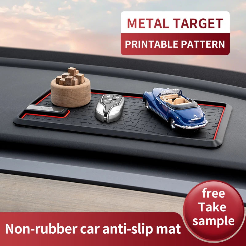 Car Anti-Slip Mat Dashboard Storage Pad Phone & Ornament Holder High Temperature Resistant Interior Accessories