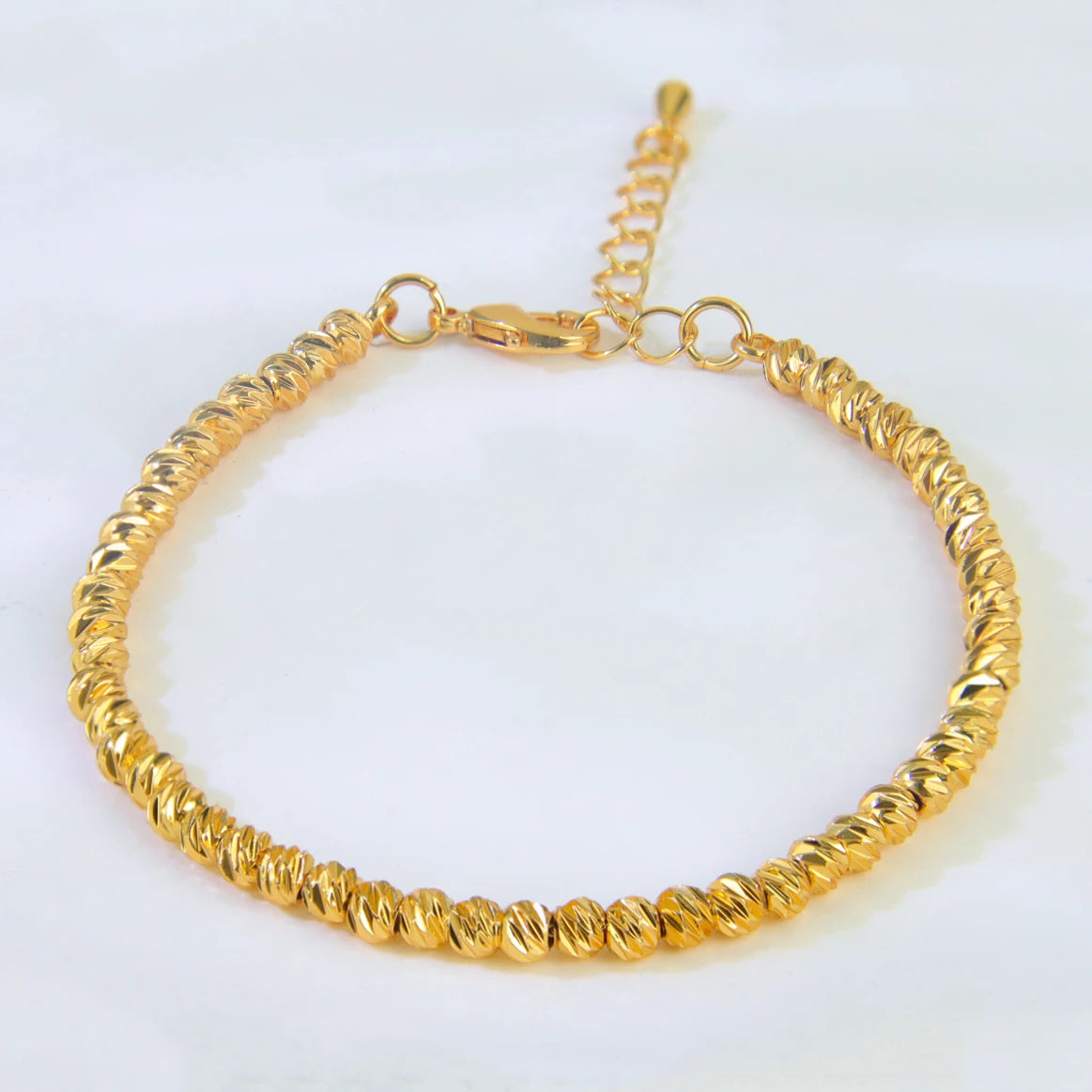 Bracelet de perles de mode arabe, plaqué or 24 carats, éthiopien, manchette de mariée, bracelets de mariage, bijoux vintage pour femmes musulmanes d'Oman