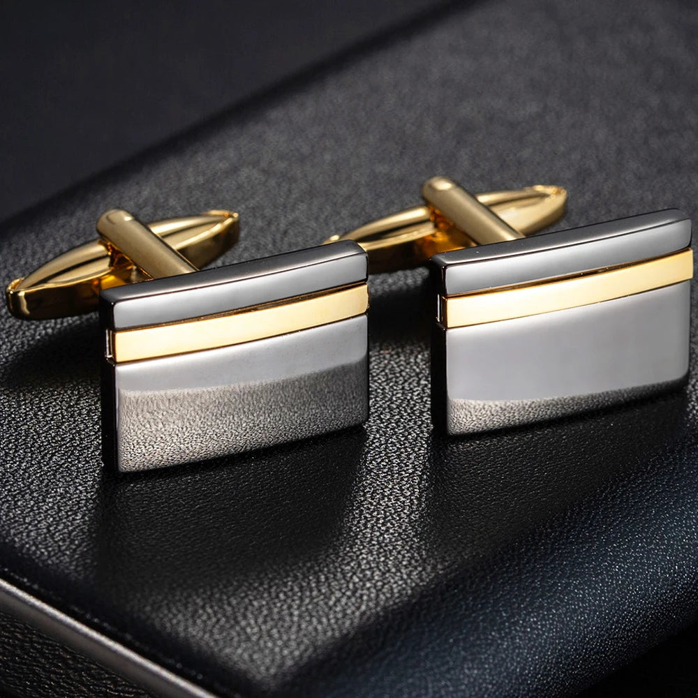 Nouveaux boutons de manchette de luxe légers Chemise française cool pour hommes Cadeau Marié Robe Bouton de manchette de mariage Bijoux gothiques de haute qualité