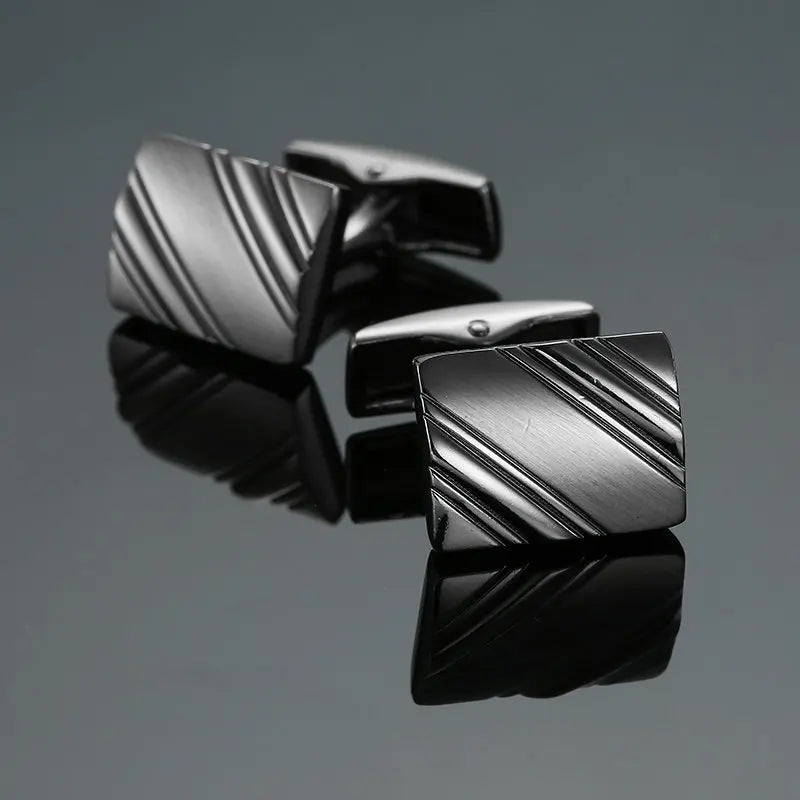 Boutons de manchette originaux de haute qualité pour hommes en cuivre, gravure laser, boutons de manchette de marque pour hommes, accessoires de costume, bijoux de mode