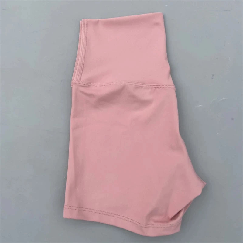 Short de sport pour femmes, shorts de yoga, shorts de sport taille haute, leggings courts d'entraînement, pantacourts de fitness, cyclisme de course, vêtements de sport doux et ajustés