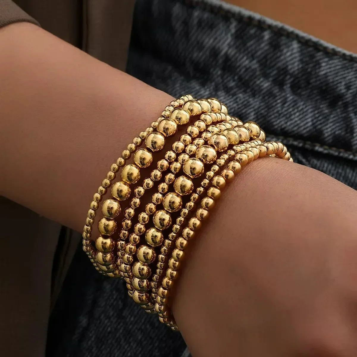 Ensemble de 3 Bracelets et Joncs Ouverts de Forme Irrégulière avec Lignes Torsadées Géométriques pour Femme, Accessoires de Style Punk Exagéré