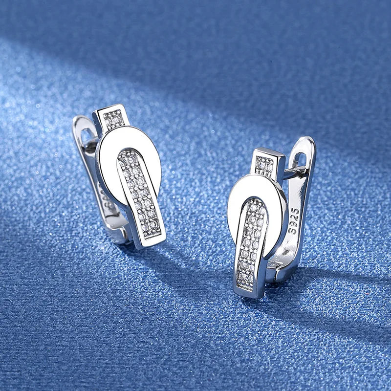Boucles d'oreilles en argent sterling 925 Bijoux de haute qualité Rétro Motif simple Zircon violet blanc Boucles d'oreilles Meilleures ventes