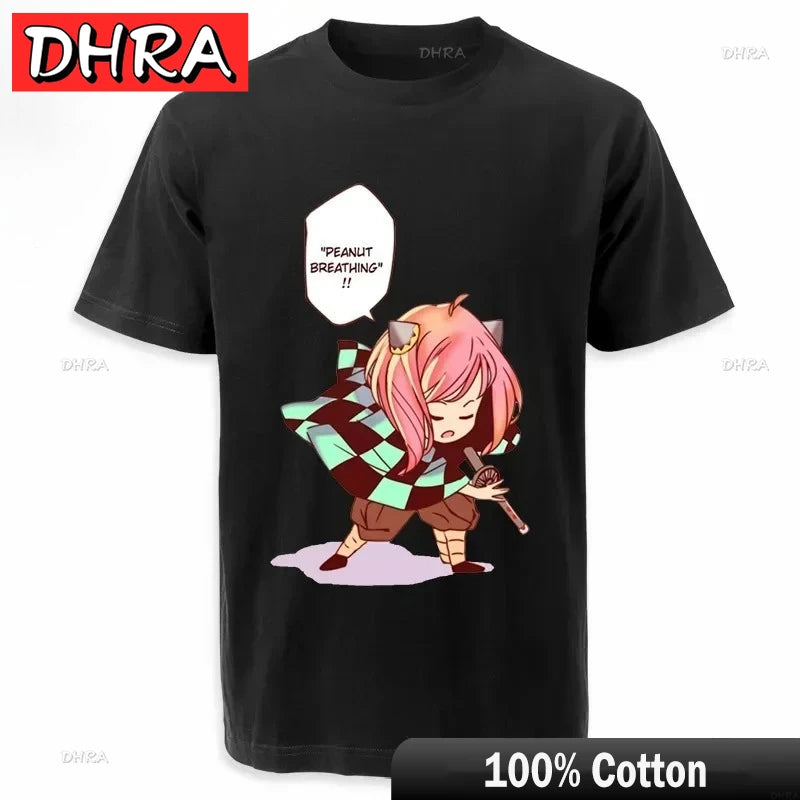 Spy Family Japan Cartoon Summer Tshirts Men Women Anime Kawaii Anya Forger Spy X Family T Shirts Short Sleeve T-shirt Fashion