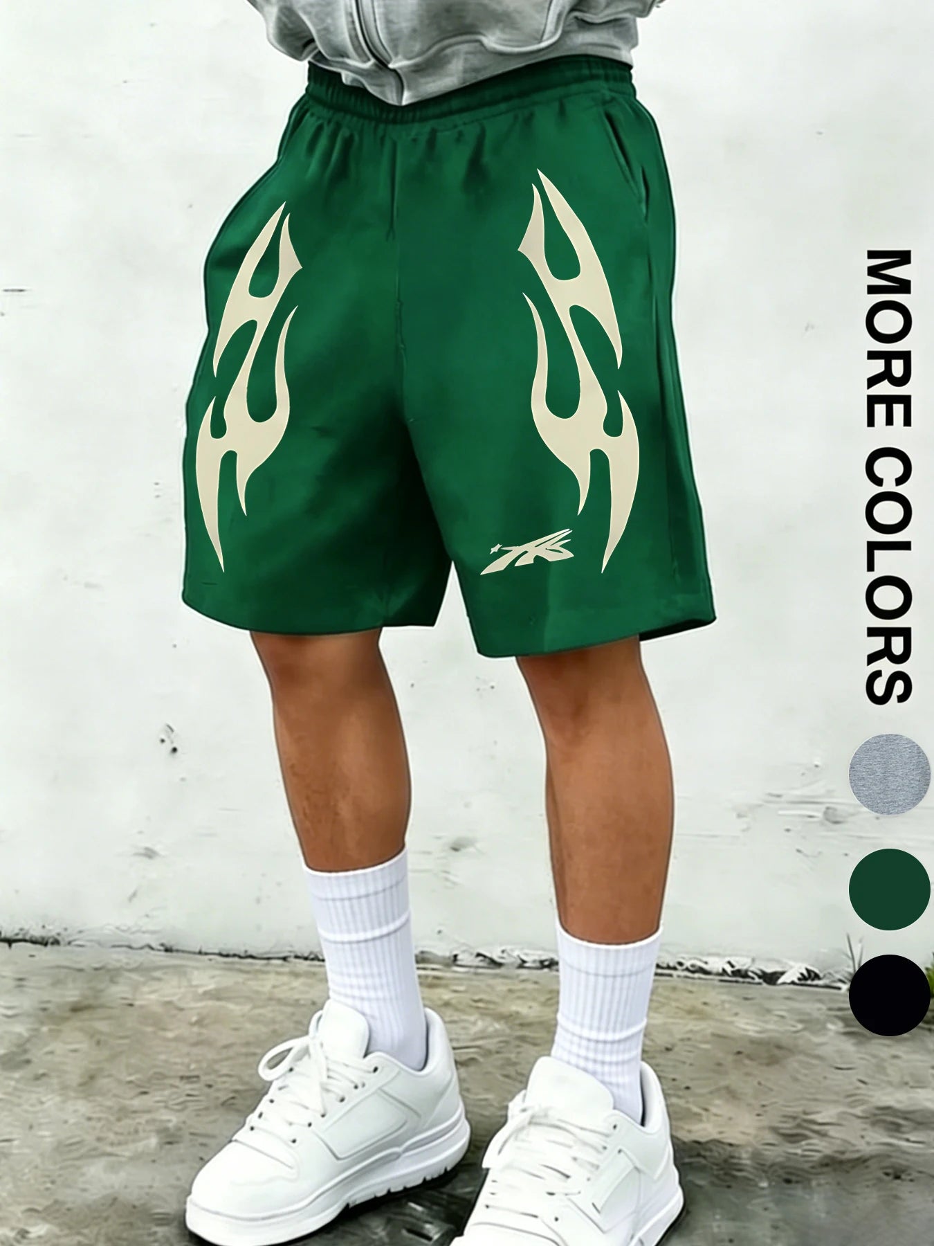 Shorts pour hommes de style américain, avec imprimés uniques ; coupe ample, polyvalents, pour le sport ou les loisirs estivaux