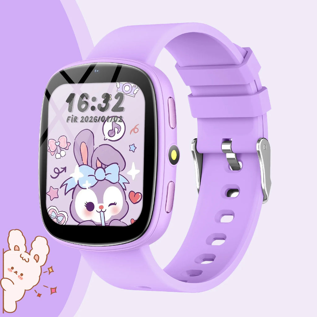 Nouvelle Montre Intelligente pour Enfants Écran Tactile Contrôle Caméra Batterie Longue Durée 260mAh Lampe de Poche 22 Jeux Partenaires d'Apprentissage Cadeaux Garçons Filles