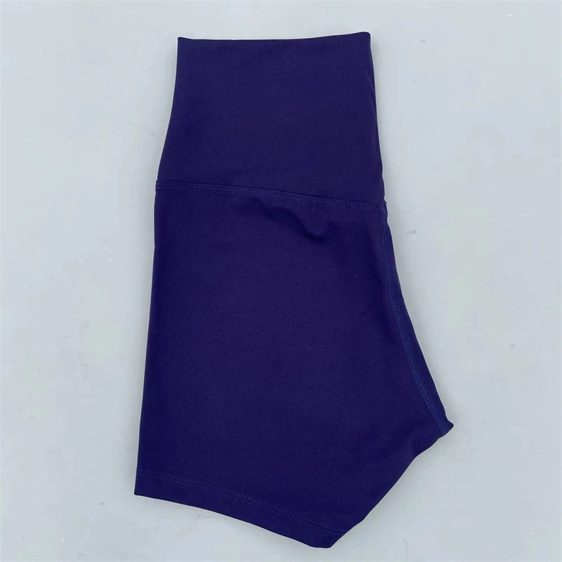 Short de sport pour femmes, shorts de yoga, shorts de sport taille haute, leggings courts d'entraînement, pantacourts de fitness, cyclisme de course, vêtements de sport doux et ajustés