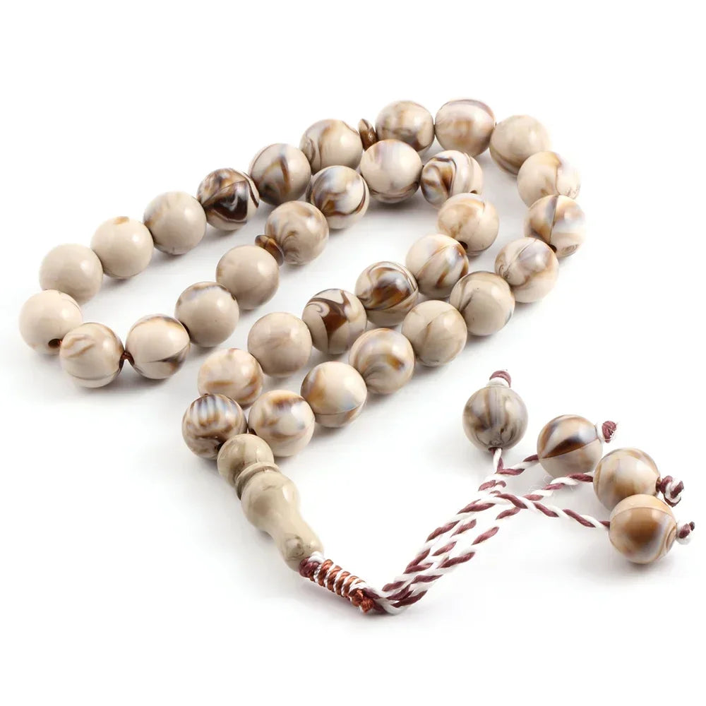 Yoga Bracelet 10 Styles Semi Precious Stone Prayer 14mm Round Rosary Bracelet Meditation Bracelet Muslim Ramadan Boho Jewelry
