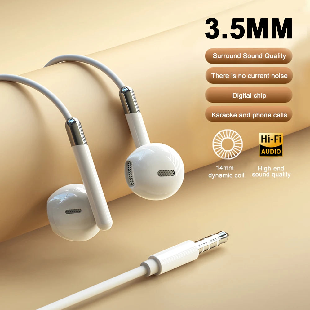 Écouteurs filaires Type C Son surround stéréo HiFi Écouteurs 3,5 mm Casque de musique USB C pour Samsung Galaxy S24 S23 S22 iPhone 16