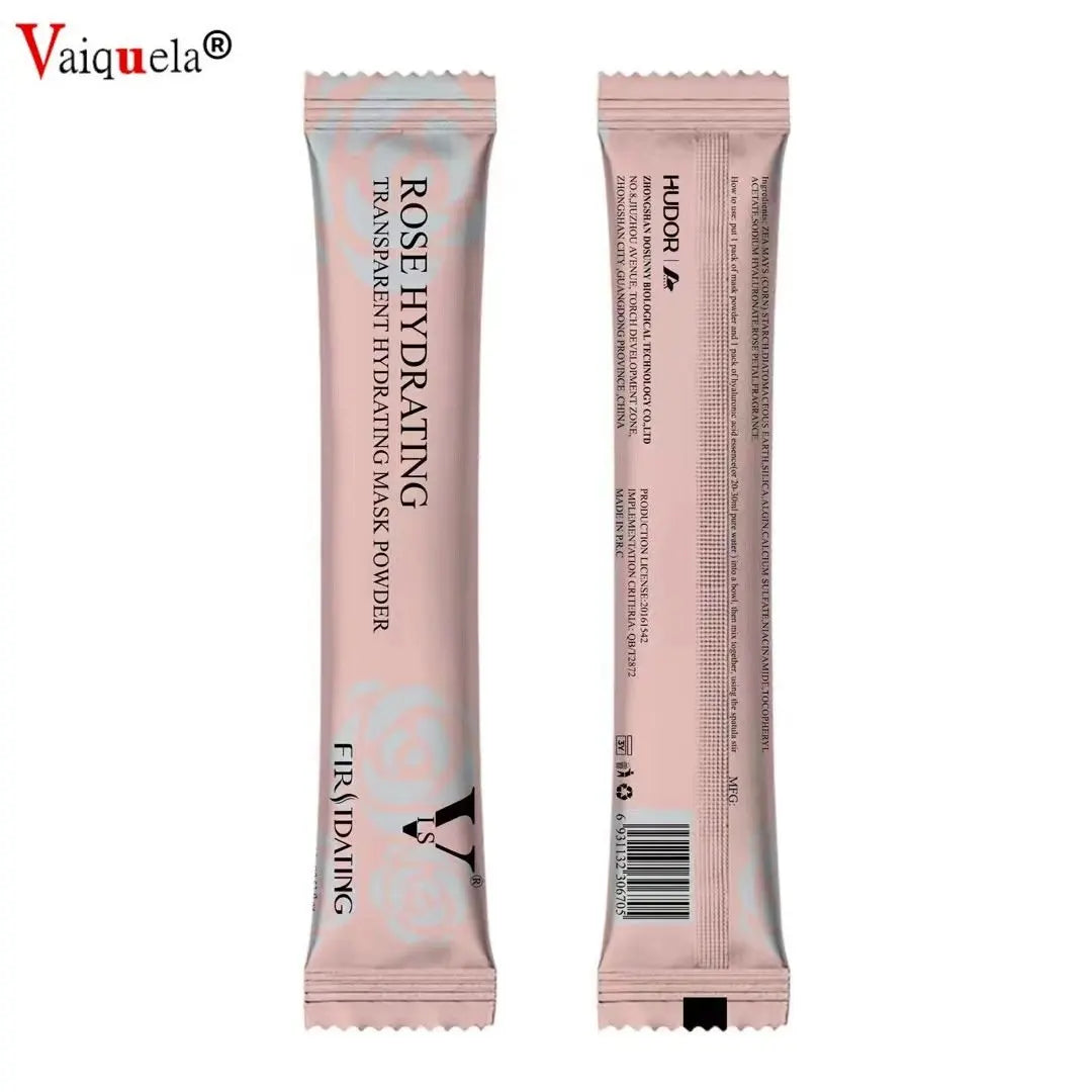 Masque en poudre hydratant de salon SPA doux Hydro Jelly pour le visage, blanchissant, à la rose, au collagène, peel-off, masque facial en caoutchouc DIY