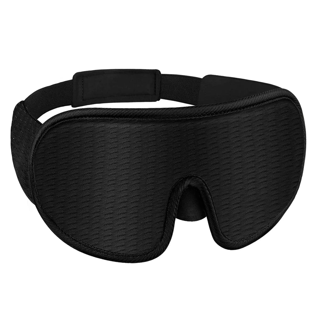 Masque de sommeil oculaire 3D Contour adapté aux dormeurs latéraux -100% Occultant Doux et sans stress - Convient pour les siestes de voyage et le yoga