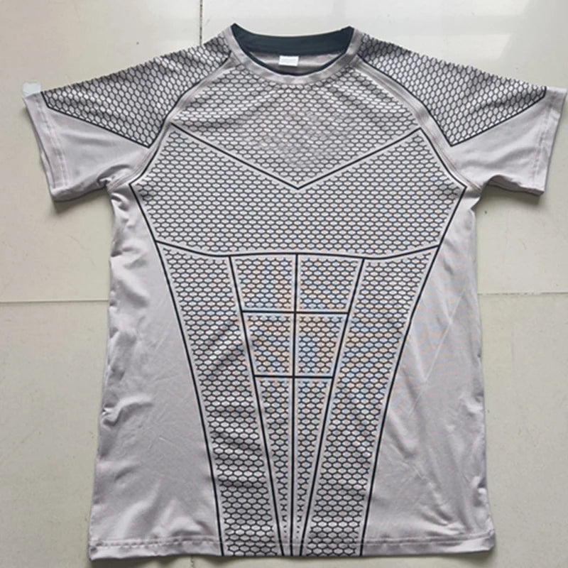 T-shirt athlétique homme 2026 nouvelle collection, coupe moulante, à manches courtes, séchage rapide, pour la gym, l'entraînement, la course à pied, le sport, la musculation