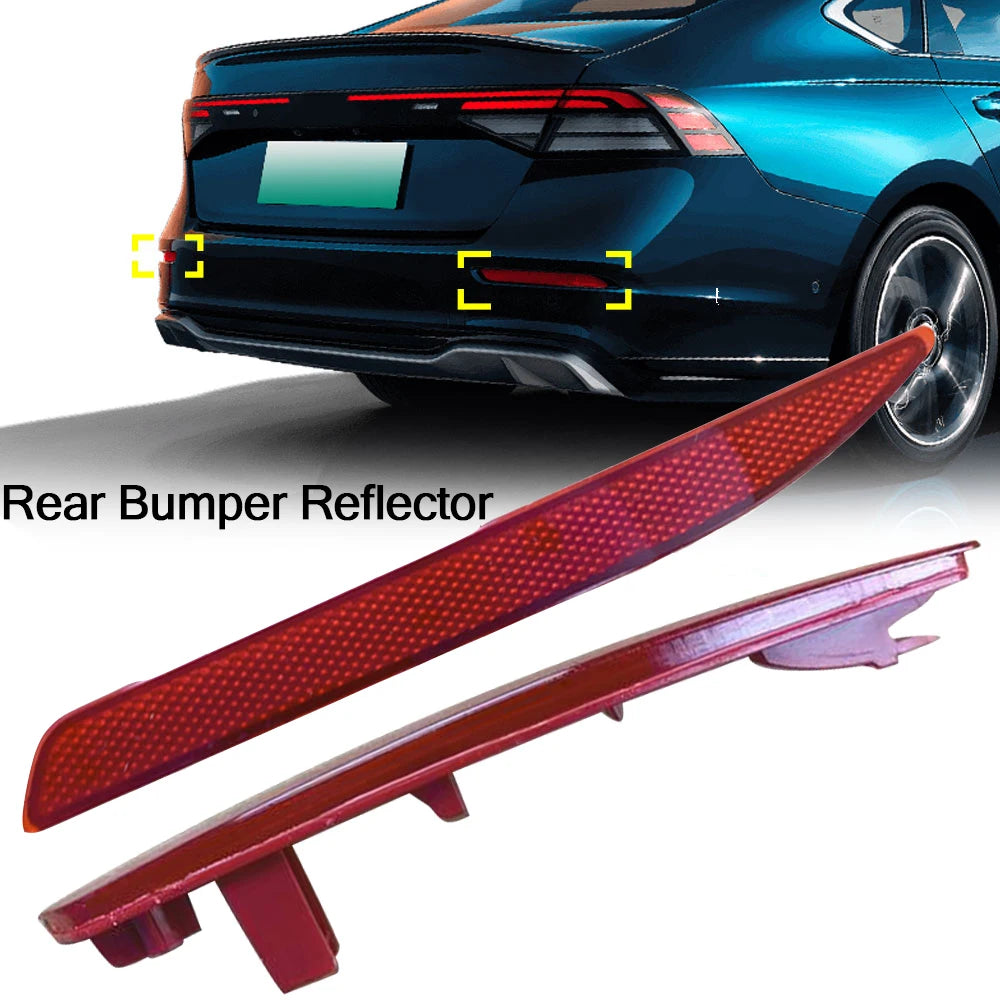 2pcs 33505T2AA01 for Honda Accord 2013 2014 2015 Car Rear Bumper Reflector Lights Lamps #33555T2AA01 Tail Light Car Accessories