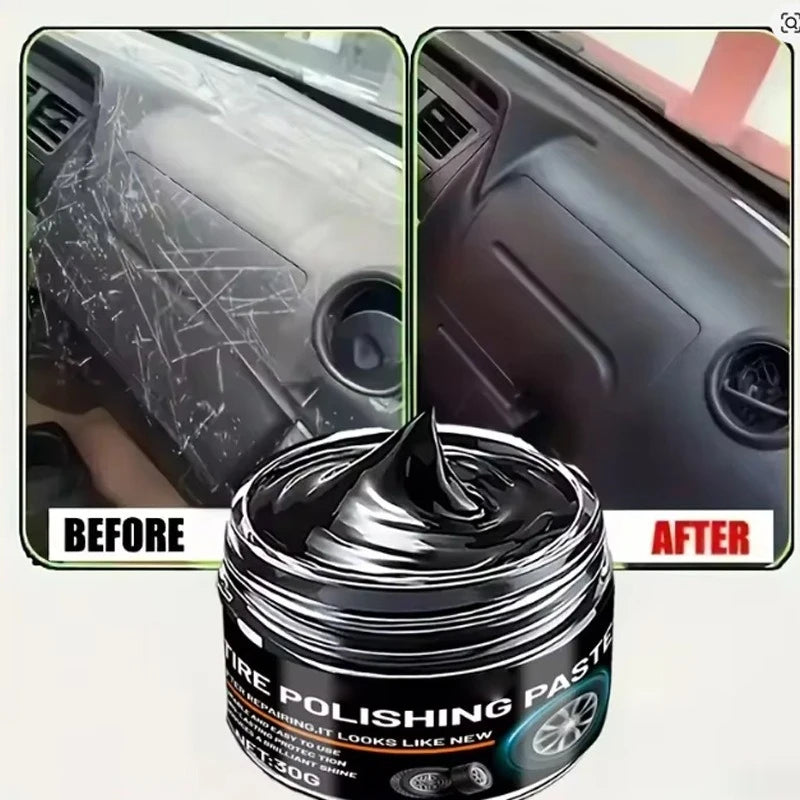 Black Plastics Renovator and Leather Restorer Auto Interior Repair Plastics Restore Car Interior Cleaner Scratch Repair