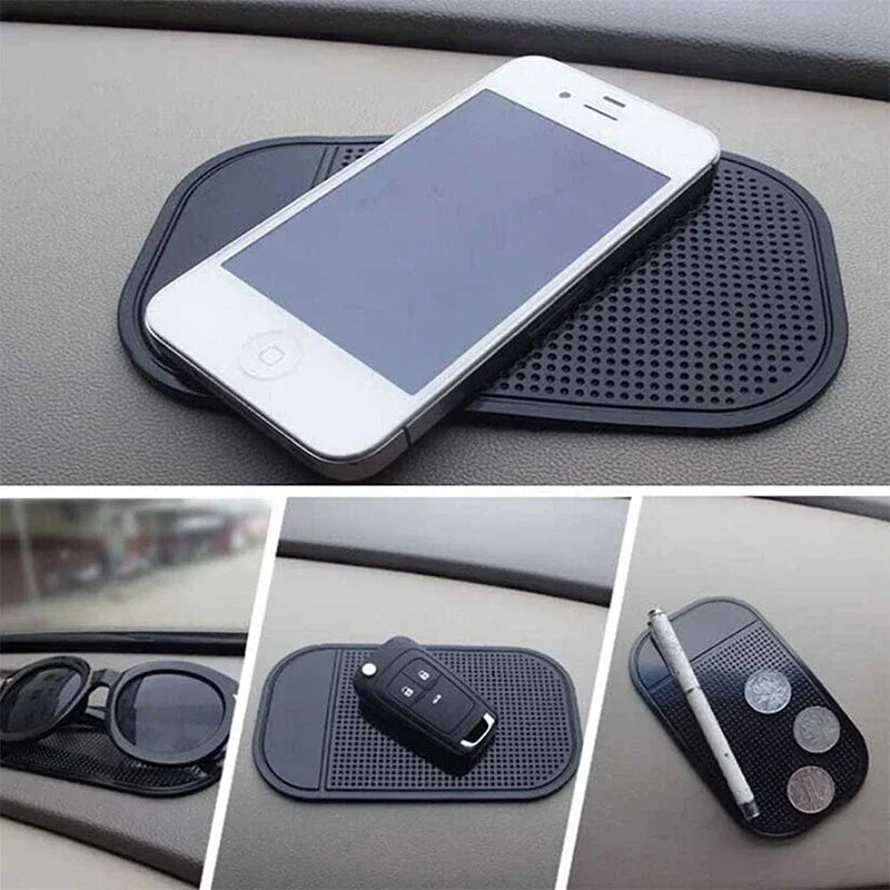 1/5pcs Tapis Antidérapant Universel de Tableau de Bord de Voiture, Support de Téléphone Adhésif, Tapis en Silicone Antidérapant, Accessoires d'Intérieur de Voiture
