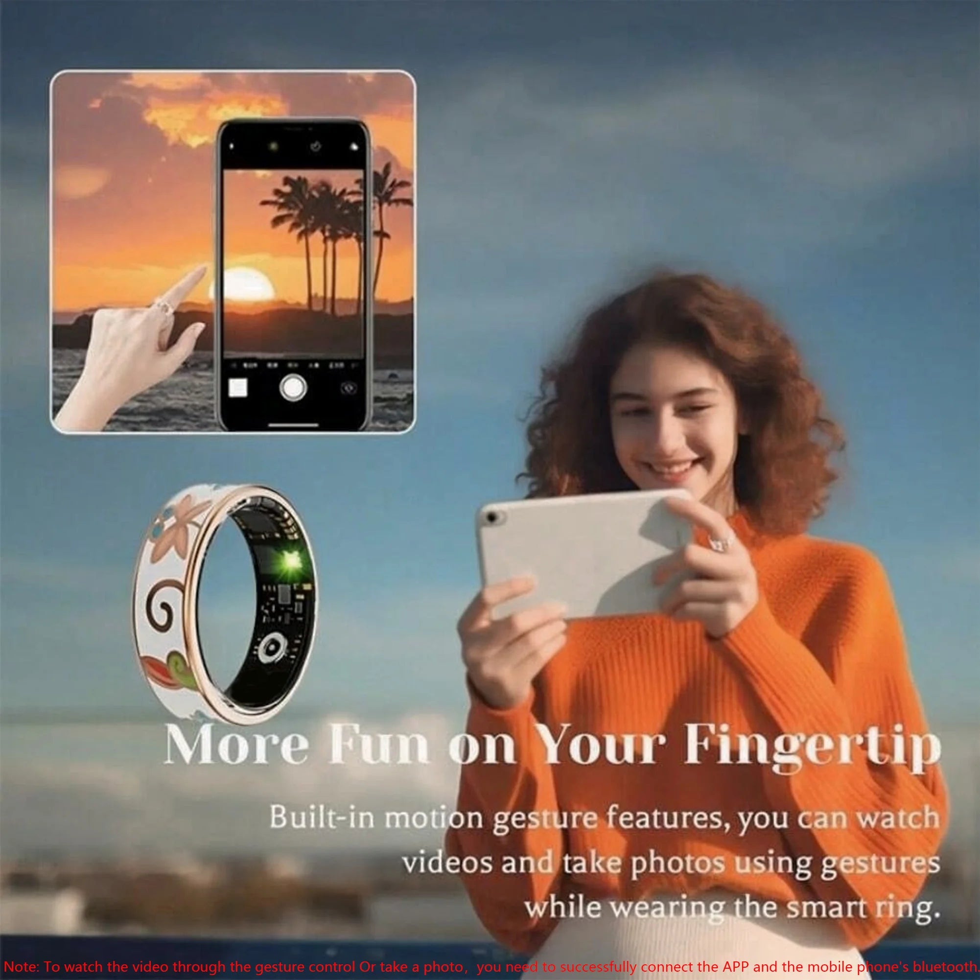 NOUVELLE bague intelligente saine 5 ATM étanche Appel sans fil Surveillance de la fréquence cardiaque/du sommeil/de l'oxygène sanguin Pour Android/IOS Cadeaux hommes femmes