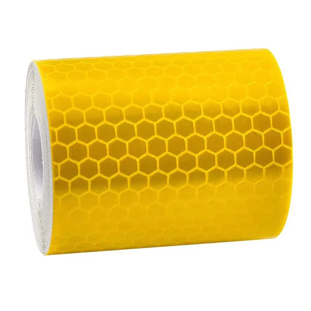 1-4 bandes réfléchissantes pour voiture Avertissement de sécurité 5cm*100cm Autocollant décoratif pour voiture Film de protection réfléchissant pour auto et moto