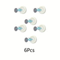 Support magnétique 3/6 pièces sans perçage pour télécommandes TV/climatiseur/DVD - Fixation murale, design blanc peu encombrant