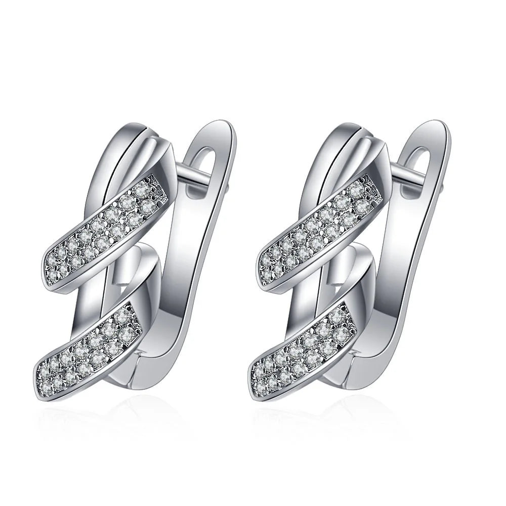 Boucles d'oreilles en argent sterling 925 Bijoux de haute qualité Rétro Motif simple Zircon violet blanc Boucles d'oreilles Meilleures ventes